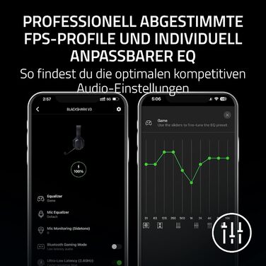 Razer BlackShark V3 - Бездротові ігрові навушники для ПК (280г, Bluetooth, мікрофон HyperClear, драйвер TriForce Titanium 50 мм)