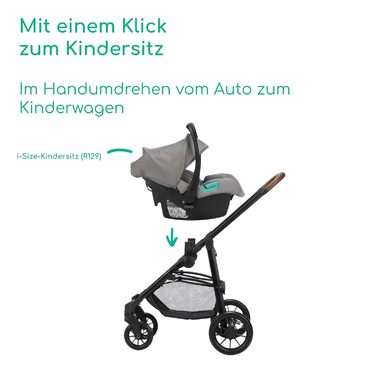 Дитяча коляска Bebeconfort Haze Trio 3-в-1, 0-4 роки, до 22 кг, i-Size, компактна, Tinted Stone