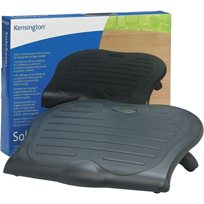 Підставка для ніг Kensington SoleSaver, регульована по висоті, сіра, 56152 - для підтримки постави та полегшення болю в спині
