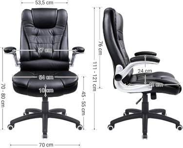 Крісло для керівника з оббивкою зі штучної шкіри за замовчуванням