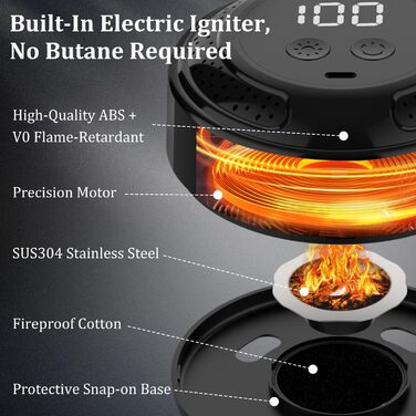 Електричний набір для копчення віскі, подарунковий набір для чоловіків, для приготування коктейлів, з 6 смаками, дерев'яні стружки, подарунок на день народження, різдвяний подарунок