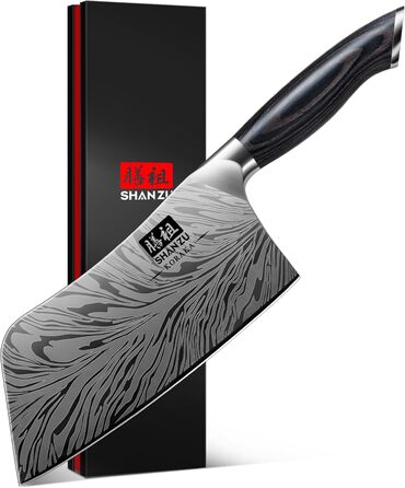 Японський кухонний ніж SHAN ZU з порошкової сталі, професійний шеф-ніж, 18 см