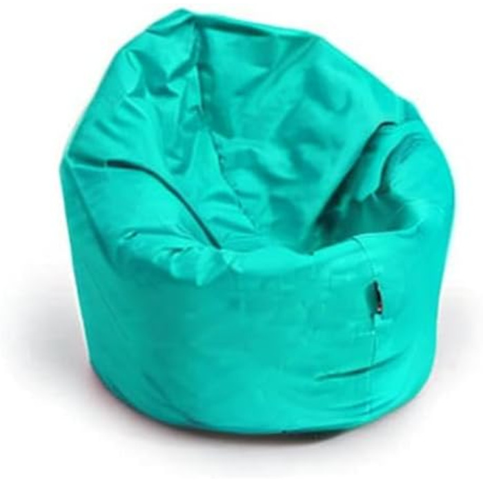 Пуф-мішок BuBiBag 2в1, Ø 85 см, блакитний, для дому та вулиці, водо- та брудовідштовхуючий, для дітей