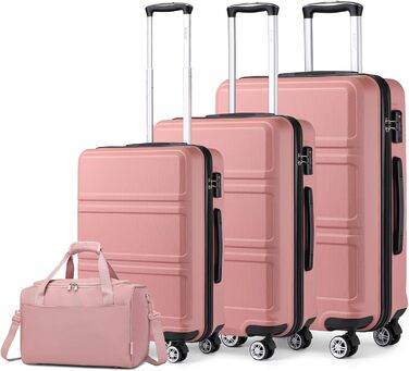 Набір валіз KONO 2 шт. 55 см, ручна валіза, набір для подорожей, 40x20x25 см, кремовий