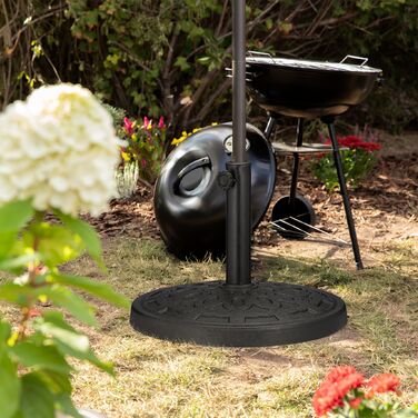 Підставка для парасольки Relaxdays чорного кольору