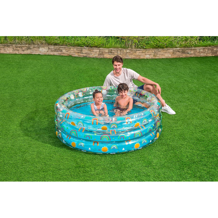 Дитячий надувний басейн Bestway Rainbow Splash, 150×53 см