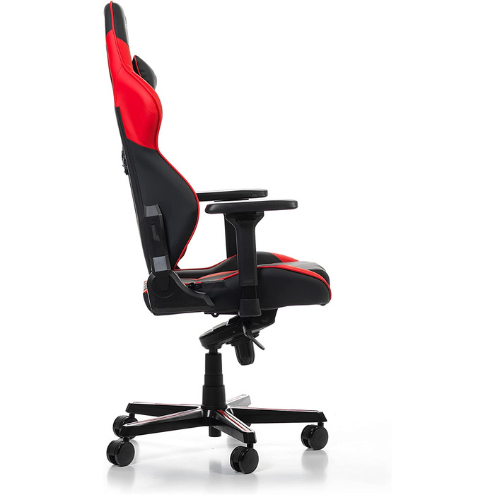 Ігрове крісло DXRacer Gladiator G001, шкірозамінник, чорно-червоне, до 200 см