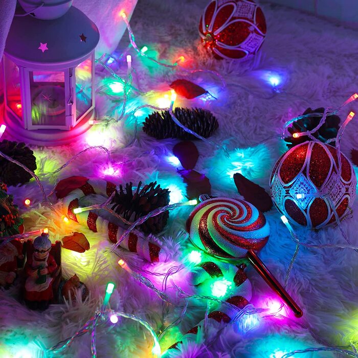 Світлодіодні різдвяні гірлянди на відкритому повітрі, 30 м 300 світлодіодні гірлянди білого і барвистого кольору з регульованою яскравістю з 11 режимами, таймер, пульт дистанційного керування, різдвяні гірлянди для прикраси різдвяних вогнів будинку дерева