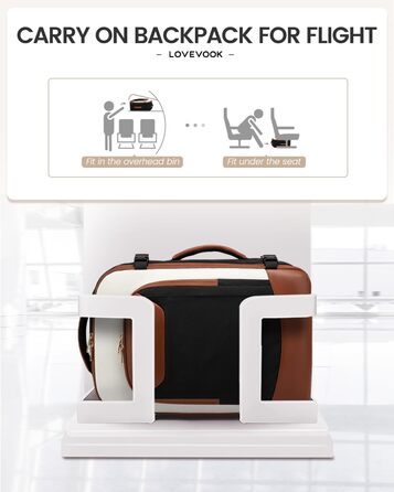 Чорний жіночий рюкзак OVEVOOK для подорожей та бізнесу, 40 л, з відділенням для ноутбука, водонепроникний, XL