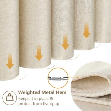 Штора для душу з льону з металевими кільцями, 182x182 см, темно-синій (Marineblau)