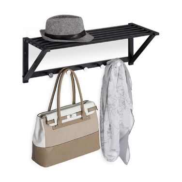Настінна вішалка Relaxdays з полицею