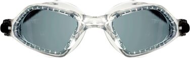 Унісекс Тренувальні окуляри для плавання для відпочинку Smartfit (захист від ультрафіолету, покриття проти запотівання, м'які лінзи) Один розмір підходить для всіх Чорний/прозорий (дим)
