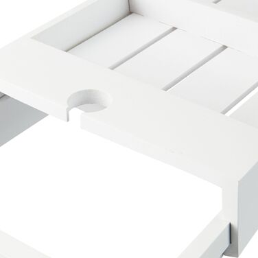 Підставка для ванни Relaxdays біла, висувна