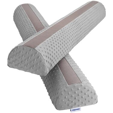 Бортик для ліжка дитячий захисний 2 шт сірий, захист від випадання для немовлят та дорослих, знімний чохол, антиковзкий