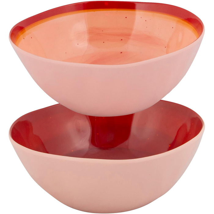 Набір посуду Bo-Camp Halo з меламіну для кемпінгу, подорожей та пікніків (червоний)