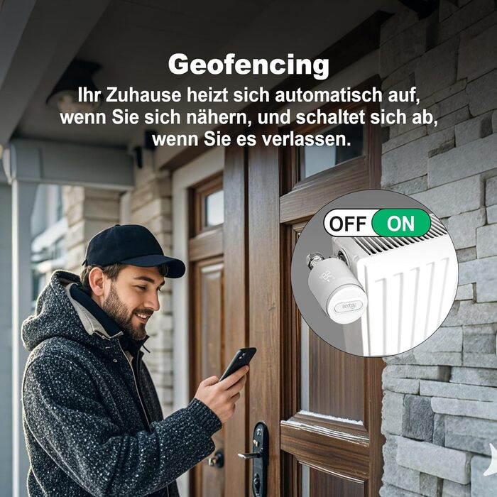 Smart термостат на радіатор 2 шт, Zigbee, бездротовий, сумісний з Tuya, Alexa, Google Assistant, для економії енергії