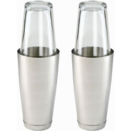 Шейкер TAMLED Boston зі склянкою для змішування 0,6 л - Набір з 2 шт.