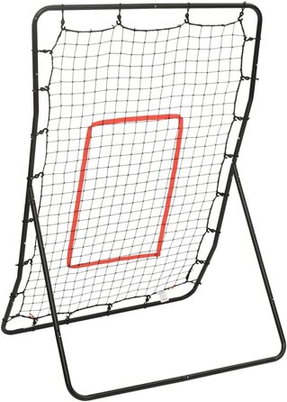 Тренувальна сітка для софтболу VidaXL, футбольна сітка для відскоку воріт, тренувальна сітка для бейсболу, волейболу, баскетболу, 88x79x137 см, сталева