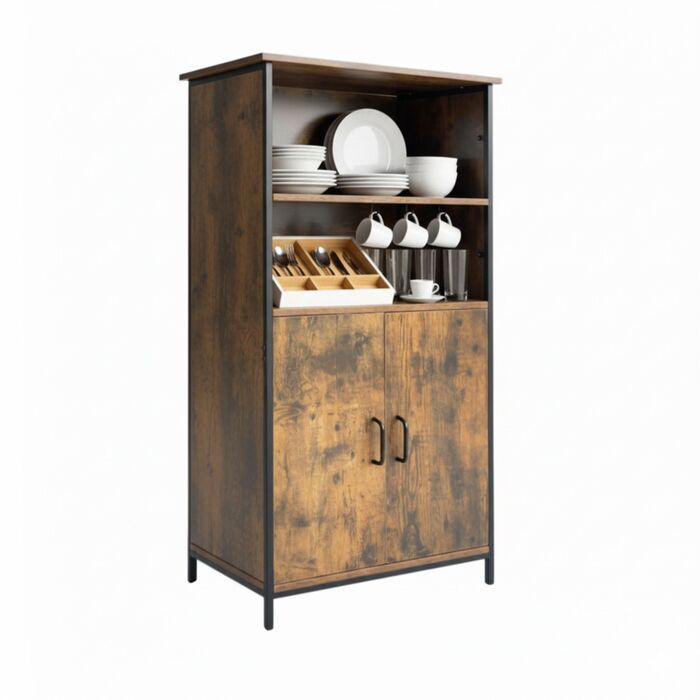 Шафа Relaxdays металева, 124x60x35 см