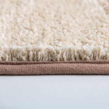 Килимок для ванної кімнати MIULEE килимок для ванної нековзний килимок для душу всмоктуючий килимок для ванної М'який килимок в смужку для вітальні ванна кімната 40x60 см (50x80 см, кава)