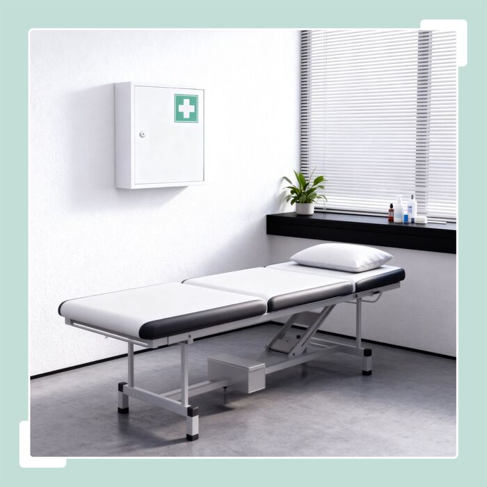 Шкафчик для медикаментів Relaxdays із замком та хрестом