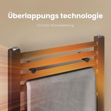 Електричний рушникосушар EMKE 1000x400 мм, антрацит, 356W