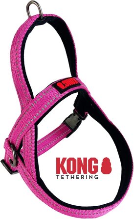 Основна упряж Kong для собак із захистом від натягу Kong Норвезька упряж m червоного кольору (велика, кольору фуксії)