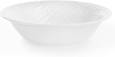 Набір посуду Corelle, лляна тканина, тиснення, 16 шт. , білий