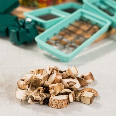 Genius Nicer Dicer Fusion Smart Julietti - Багатофункціональний набір для нарізки овочів та фруктів, 16 частин, зелений