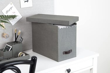 Підвісна коробка для зберігання з кришкою-стильна архівна коробка, що включає 8 підвісних степлерів-підвісна коробка для папок au