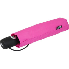 Легка цільна кишенькова парасолька з автоматичним відкриттям-закриттям - середній клас - неоново-рожевий