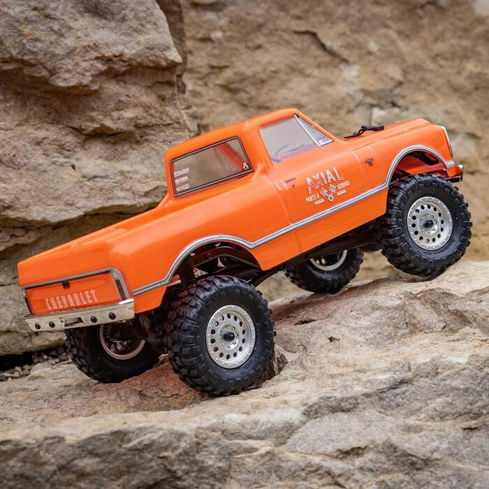 Радіокерований Rock Crawler Chevrolet C10 1967 4x4 SCX24 1/24 RTR (з акумулятором та зарядним пристроєм), Помаранчевий