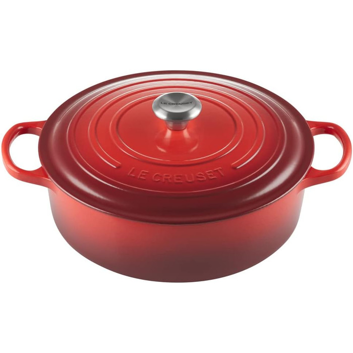 Запіканка чавунна Le Creuset Signature, 30 см, 6,2 л, червона вишня, для всіх плит/духовок