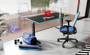 Офісне крісло Interstuhl Every Active Edition – регульована поперекова підтримка, комфортне та активне сидіння (Зелений | Чорний) (Світло-блакитний | Блакитний)