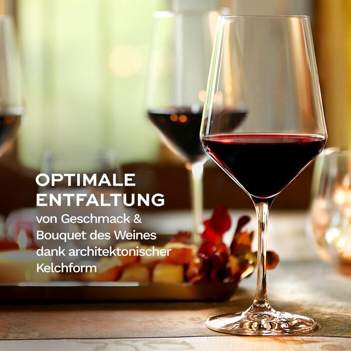 Бокали для червоного вина Stölzle Lausitz Revolution 6 шт, 490 мл - Кришталеві келихи для вина, міцні, для максимальної ароматизації