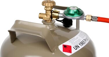 11 кг балон з пропаном для кемпінгу, гриля, опалення та пальникових приладів - порожній