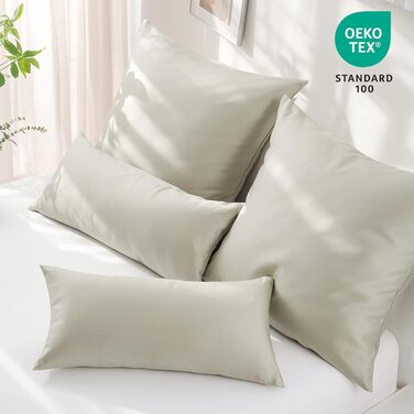 Комплект постільної білизни RUIKASI з бавовни 4 частини - сірий, двоколірний, з замком, 2 шт. (40x80, антрацит, світло-сірий)