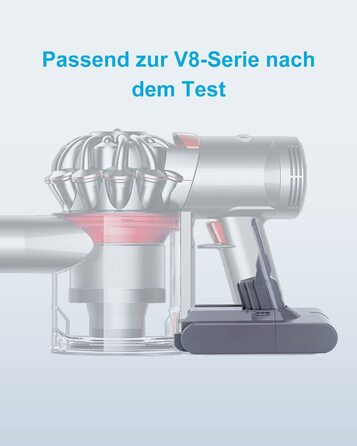 Акумулятор DTK для ручного пилососа Dyson V8 SV10 Li-Ion 21,6 В 4000 мАг