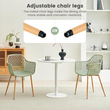 Набір садово-розслаблюючих крісел 4 шт. для тераси, балкону та саду, 120 кг, сіро-зелений