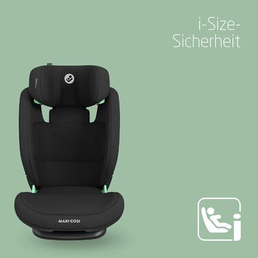 Дитяче автокрісло Maxi-Cosi RodiFix AirProtect, 15-36 кг, 3,5-12 років, відкидне дитяче крісло ISOFIX, регульований підголівник/спинка, додатковий бічний захист, швидке кріплення, (i-Size, Чорний)