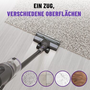 Бездротовий пилосос Noaton AVC600 Deluxe з акумулятором, 50000 Па, 600 Вт, автоматичний режим, до 85 хв роботи, 220 AW, LED дисплей, док-станція, HEPA фільтр, для твердих поверхонь, килимів та шерсті тварин