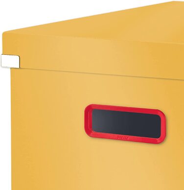 Ящик для зберігання і транспортування Leitz Click & Store, кубічна форма, 61080095 (великий, теплий жовтий)
