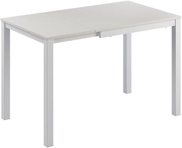 Розсувний обідній стіл Vicco Granny, 120x70 см, білий