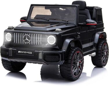Дитячий електромобіль Mercedes G-Class 12V RIRICAR, чорний, з пультом керування