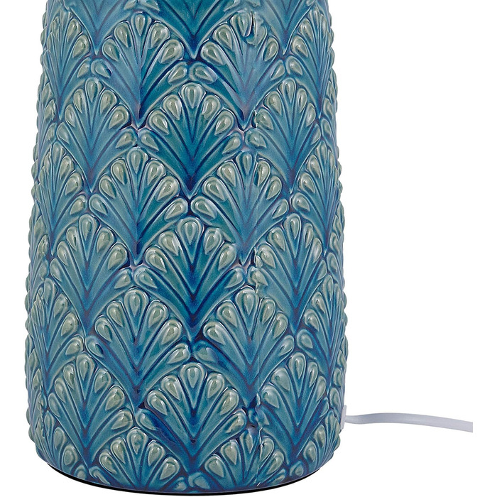 Декоративна настільна лампа Beliani Thaya, кераміка/поліестер, блакитна