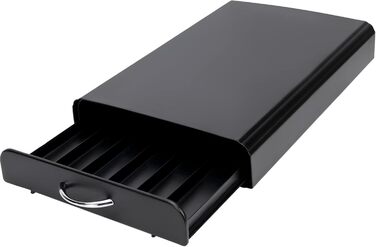 Організатор для капсул Nespresso, металевий, чорний, на 60 штук