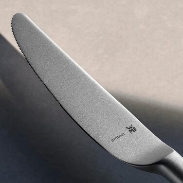 Набір столових приборів WMF Merit, 30 предметів, на 6 осіб, з нержавіючої сталі Cromargan protect®, ергономічний дизайн, піскоструйна обробка, придатний для миття в посудомийній машині, ковані леза, у коробці