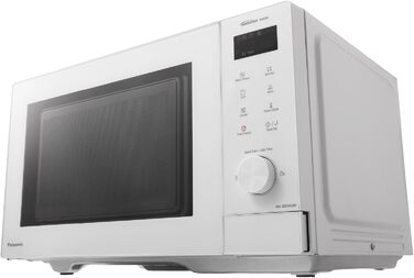 Мікрохвильова піч Panasonic NN-GD35HBGTG з грилем та функцією пароварки, 23 літри, біла