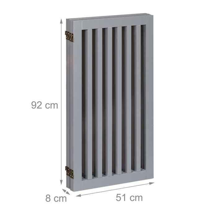 Захисний бар'єр Relaxdays сірого кольору, 92 см