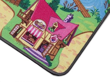 Вуличний килимок-різні мотиви і розміри-міцний дитячий килимок-високоякісний килимок для дитячої кімнати - ігровий килимок для хлопчиків і дівчаток (160 х 200 см, Candy Town)